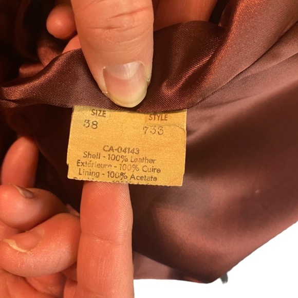 Vintage Leather bomber style jacket. EU38 - Picture 13 of 16